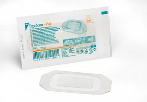 Пленочная прозрачная повязка с впитывающей подушечкой Tegaderm ® + Pad  6 x 10 см. 50 шт./уп., 3584