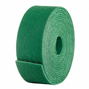 Нетканый абразивный материал RoxelPro 115мм х10м FINE, рулон, зелёный