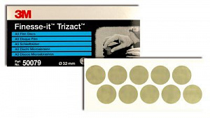 Круги микрофиниш. фестончатый,Trizact™ Stikit™ 466LA,A5 мкм, серый, 35 мм, № 50079, 100шт./уп.