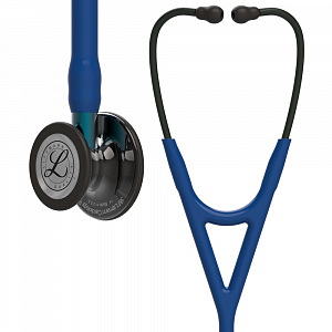 Стетоскоп Littmann® Cardiology IV™, темно-синяя трубка, дымчатая головка, черное оголовье, 6202