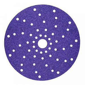Круг абразивный c мультипылеотводом  Purple+, 320+,3M™ Cubitron™ Hookit™ 737U, 150 мм, 50 шт./кор.