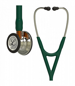 Стетоскоп Littmann® Cardiology IV™, темно-зеленая трубка, головка цвета шампанского 69 см, 6206