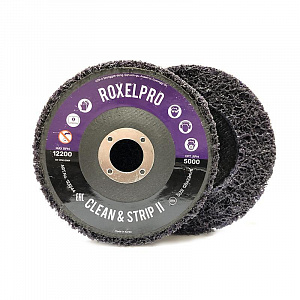 Пурпурный зачистной круг ROXPRO Clean&Strip II на оправке 125х13х22мм