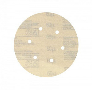 Круг Шлифовальный , 60 мкм, 3M™ Hookit™ 266L 150 мм, 6 отв., LD600A, № 00136, 25 шт./уп.