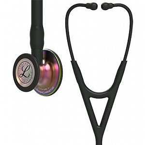 Стетоскоп 3M™ Littmann® Cardiology IV™, черная трубка, акустическая головка цвета радуги, 69 см