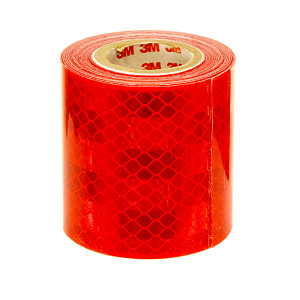 Лента светоотражающая 3M 983-72, алмазного типа, красная, 53,5 мм х 2,5 м