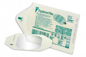 Пленочная прозрачная наклейка Tegaderm 6 x 7 см,  без выреза, 100 шт/кор, 4кор/ящ