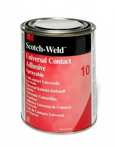 Клей неопреновый однокомпонентный контактный Scotch-Weld™ 10, жёлтый, 1 л 