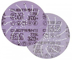 Круг Шлифовальный, 320+, 125 мм, Клин Сэндинг, 3M™ Cubitron™ II Hookit™ 775L № 47081, 50 шт./уп.