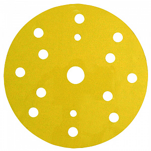 Круг абразивный, золотой, 15 отверстий, Р180, 150 мм,3M™ Hookit™ 255P+ 