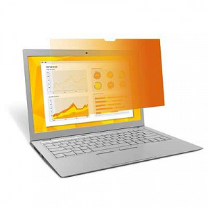 Экран защиты информации для ноутбука, золотой, 15.6 дюйма, широкоформ., 16:9