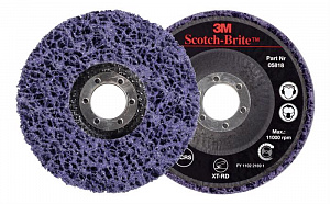 Круг для очистки поверхности XT-RD, S XCS, фиолетовый, 115 мм х 22 мм, Scotch-Brite™ , 1 шт 05818
