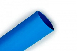 Трубка тонкостенная термоусаживаемая GTI-3000, синяя, 18 мм/6 мм 3:1, 1 м