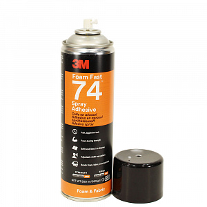 Клей-спрей аэрозольный 3M™ 74 для вспененных материалов, оранжевый, 500 мл