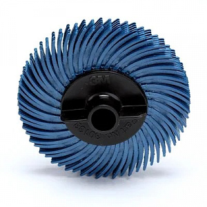 Круг абразивный Bristle RB-ZB, тип С, 400, синий, 50 мм х 9.5 мм