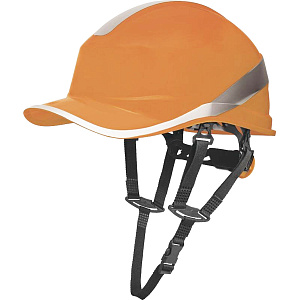 Каска защитная BASEBALL DIAMOND V UP из ABS оранжевого цвета